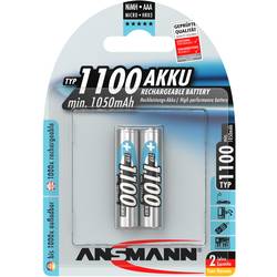 akumulátor AAA Ni-MH Ansmann N/A, 1050 mAh, 1.2 V, 2 ks