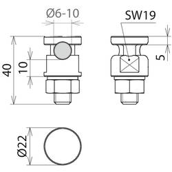 DEHN 540122 UKSV 6.10 AQ16 50 V4A montážní příslušenství Piece 1 ks