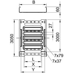 OBO Bettermann 6059018 kabelový žlab (d x š x v) 3 m x 100.00 mm x 60.00 mm 3 m