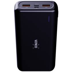 Verico Power Pro PD powerbanka Li-Pol, 20000 mAh, Dodávka energie, USB-A, USB-C®, černá