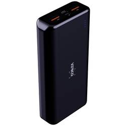 Verico Power Pro PD powerbanka Li-Pol, 20000 mAh, Dodávka energie, USB-A, USB-C®, černá