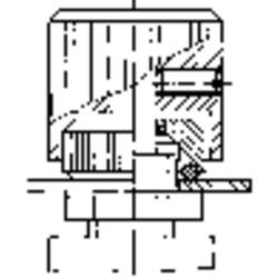 Mentor 6601.0403 rýhovaná matice 6 mm hliník (eloxovaný) 1 ks