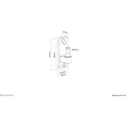Neomounts AWL75-450WH 1násobné Nástěnný adaptér bílá