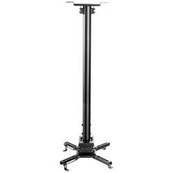 Neomounts CL25-550BL1 stropní držák projektoru stropní držák, naklápěcí + nakláněcí, nastavitelná výška, otočný vzd. země-strop (max.): 114.5 cm černá