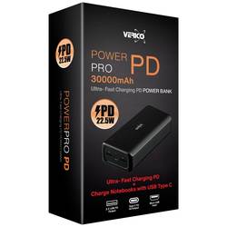 Verico Power Pro PD powerbanka Li-Pol, 30000 mAh, USB-A, USB-C®, černá