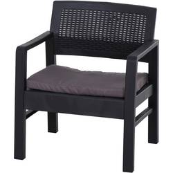 Progarden Kraka 6430 sada zahradního nábytku plast, polyester antracitová