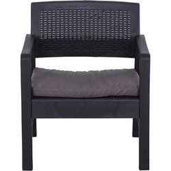 Progarden Kraka 6430 sada zahradního nábytku plast, polyester antracitová