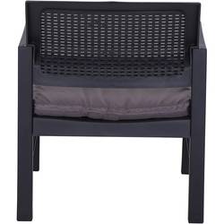 Progarden Kraka 6430 sada zahradního nábytku plast, polyester antracitová