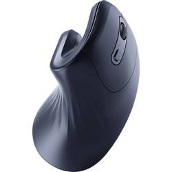 Gembird MUSW-ERGO-03 optická ergonomická myš, přenos Bluetooth®, 6 tlačítko, 800 dpi, 1200 dpi, 1600 dpi, černá