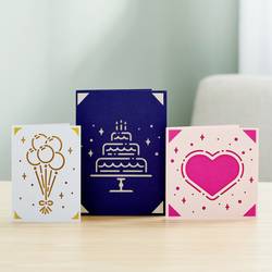 Cricut Insert Cards Sensei S40 sada karet Tulipán modrý, pudr