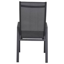 Siena Garden Savona High Back M90919 zahradní židle hliník antracit (matný), černá, stříbrná