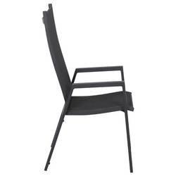 Siena Garden Savona High Back M90919 zahradní židle hliník antracit (matný), černá, stříbrná