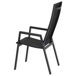 Siena Garden Savona High Back M90919 zahradní židle hliník antracit (matný), černá, stříbrná
