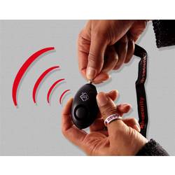 kh-security kapesní alarm černá s LED 100103B