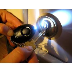 kh-security kapesní alarm černá s LED 100103B