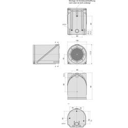 Werma Signaltechnik kombinované signalizační zařízení 444.110.68 červená 230 V/AC 114 dB