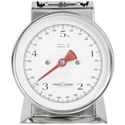 Profi Cook PC-KW 1247 kuchyňská váha analogový s odměrnou mísou Max. váživost=5 kg nerezová ocel 260 x 206 x 255