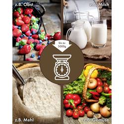 Profi Cook PC-KW 1247 kuchyňská váha analogový s odměrnou mísou Max. váživost=5 kg nerezová ocel 260 x 206 x 255