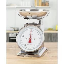 Profi Cook PC-KW 1247 kuchyňská váha analogový s odměrnou mísou Max. váživost=5 kg nerezová ocel 260 x 206 x 255
