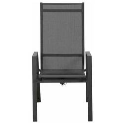 Siena Garden Savona L18212 zahradní židle hliník antracit (matný), černá, stříbrná