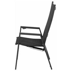 Siena Garden Savona L18212 zahradní židle hliník antracit (matný), černá, stříbrná