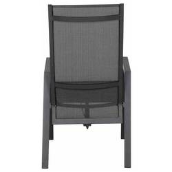 Siena Garden Savona L18212 zahradní židle hliník antracit (matný), černá, stříbrná