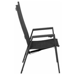 Siena Garden Savona L18212 zahradní židle hliník antracit (matný), černá, stříbrná