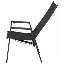 Siena Garden Savona L18212 zahradní židle hliník antracit (matný), černá, stříbrná