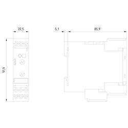 monitorovací relé Siemens 3UG4501-1AW30 3UG45011AW30, 1 ks