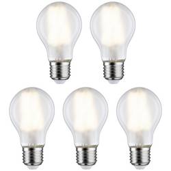 Paulmann 29090 LED Energetická třída (EEK2021) E (A - G) E27 klasická žárovka 7 W teplá bílá (Ø x v) 60 mm x 106 mm vlákno 5 ks
