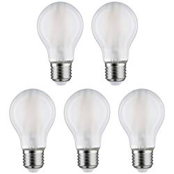 Paulmann 29090 LED Energetická třída (EEK2021) E (A - G) E27 klasická žárovka 7 W teplá bílá (Ø x v) 60 mm x 106 mm vlákno 5 ks