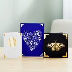 Cricut Insert Cards FOIL Celebration S40 sada karet červená, modrá
