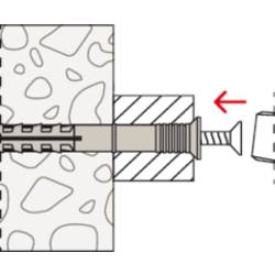 Fischer 045476 N 5 x 30/5 S K NV hřebíková hmoždinka 30 mm 5 mm 1 sada