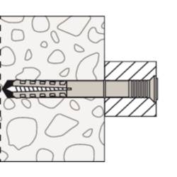 Fischer 045476 N 5 x 30/5 S K NV hřebíková hmoždinka 30 mm 5 mm 1 sada