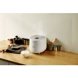 Cuckoo CR-0675F vařič rýže bílá (matná) s displejem, s odměrkou, funkce časovače