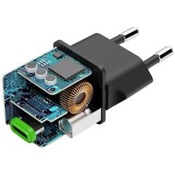 Hama USB nabíječka, USB Power Delivery (USB-PD) , 1x USB-C®, 20.00 W, Dodávka energie, černá