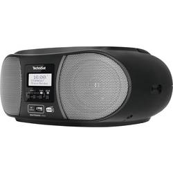 TechniSat DIGITRADIO 1990 0000/3952 rádio s CD, DAB+, FM, AUX, Bluetooth, CD, USB, s USB nabíječkou, funkce alarmu, černá