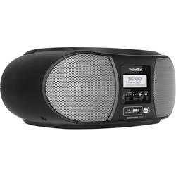 TechniSat DIGITRADIO 1990 0000/3952 rádio s CD, DAB+, FM, AUX, Bluetooth, CD, USB, s USB nabíječkou, funkce alarmu, černá