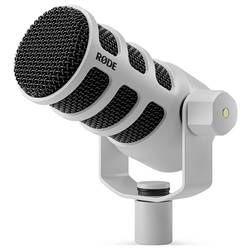 na stojanu USB mikrofon Rode PodMic USB White Druh přenosu:kabelový