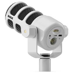 na stojanu USB mikrofon Rode PodMic USB White Druh přenosu:kabelový