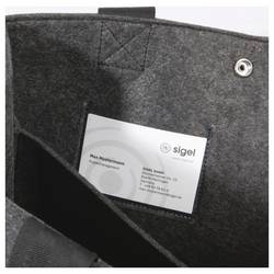 Sigel brašna na notebooky Desk Sharing Bag Basic M Syntetická plst tmavě šedá (š x v x h) 36 x 28 x 15 cm S max.velikostí: 39,1 cm (15,4)