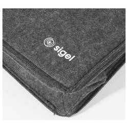 Sigel brašna na notebooky Desk Sharing Bag Basic M Syntetická plst tmavě šedá (š x v x h) 36 x 28 x 15 cm S max.velikostí: 39,1 cm (15,4)