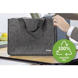 Sigel brašna na notebooky Desk Sharing Bag Basic M Syntetická plst tmavě šedá (š x v x h) 36 x 28 x 15 cm S max.velikostí: 39,1 cm (15,4)