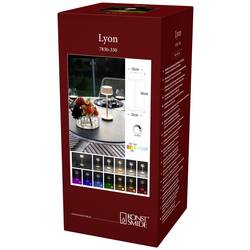 Konstsmide 7830-330 Lyon Akumulátorová stolní LED lampa 2.5 W teplá bílá, RGB písková