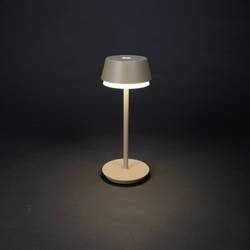 Konstsmide 7830-330 Lyon Akumulátorová stolní LED lampa 2.5 W teplá bílá, RGB písková