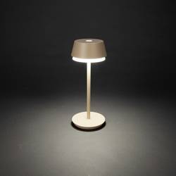 Konstsmide 7830-330 Lyon Akumulátorová stolní LED lampa 2.5 W teplá bílá, RGB písková