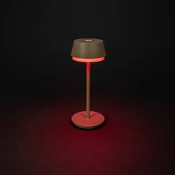 Konstsmide 7830-330 Lyon Akumulátorová stolní LED lampa 2.5 W teplá bílá, RGB písková