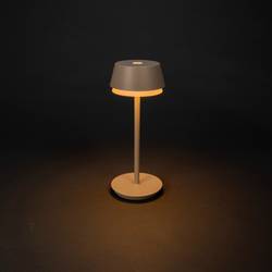 Konstsmide 7830-330 Lyon Akumulátorová stolní LED lampa 2.5 W teplá bílá, RGB písková
