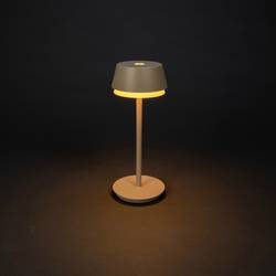 Konstsmide 7830-330 Lyon Akumulátorová stolní LED lampa 2.5 W teplá bílá, RGB písková