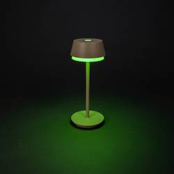 Konstsmide 7830-330 Lyon Akumulátorová stolní LED lampa 2.5 W teplá bílá, RGB písková